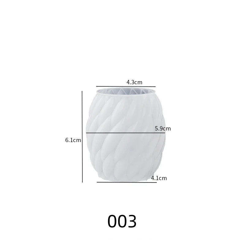 1 Stück Silikonform für geometrische, gewundene Wellenkerzen – Abstrakte Kunst-Deko, gewellte Säulen, moderne Kerzen & Aromawachs