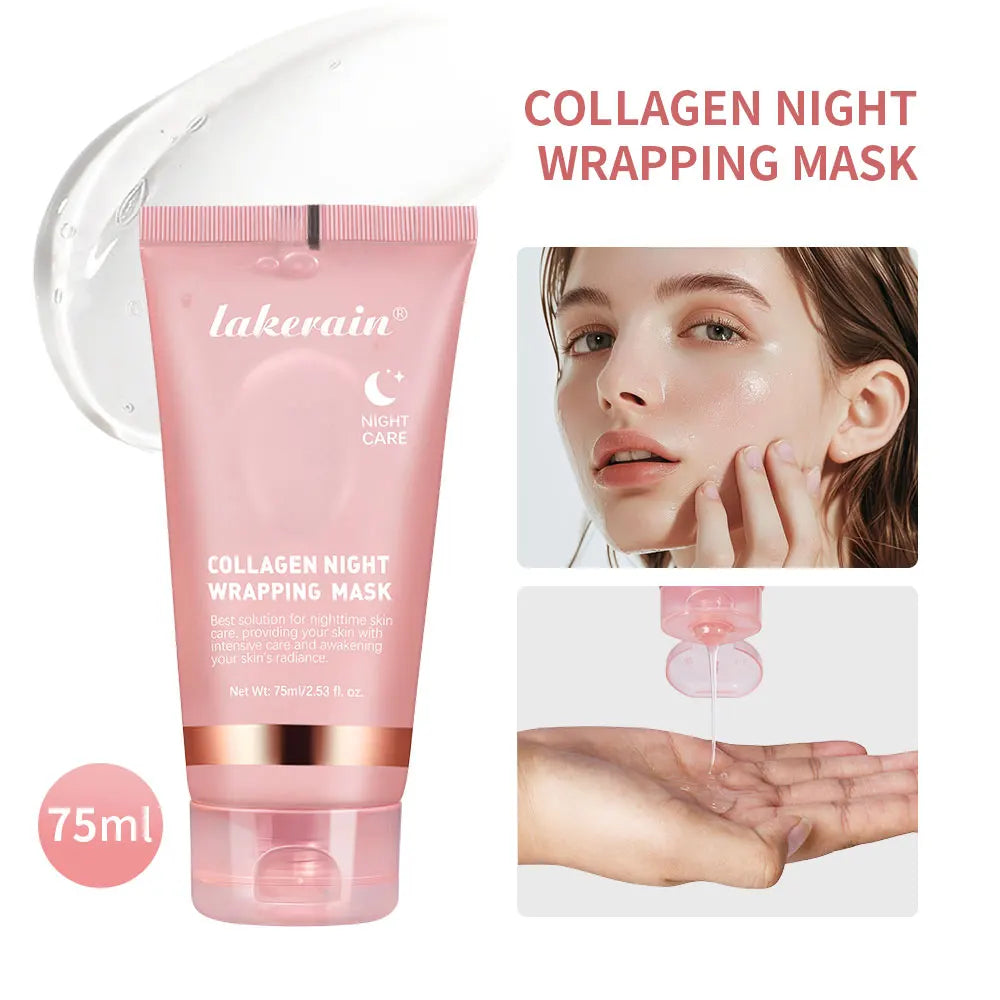 oreanische Deep-Collagen-Maske – Peel-off-Gesichtsmaske mit Anti-Falten- & Lifting-Effekt – Bio-Pflegemaske für die Nacht – Intensivpflege für die Frau