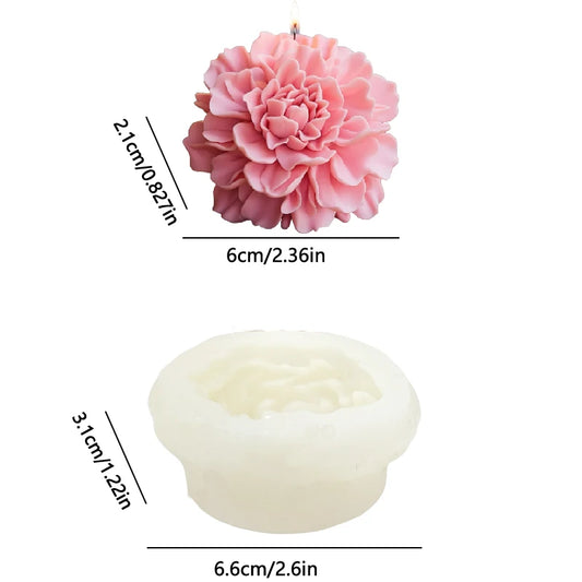 Hibiskusblüten-Form für Kerzen & Seifen – Flacher Boden, klare Struktur, leicht zu entformen & reinigen – DIY für Aromatherapie & Dekoration – Ein Must-have