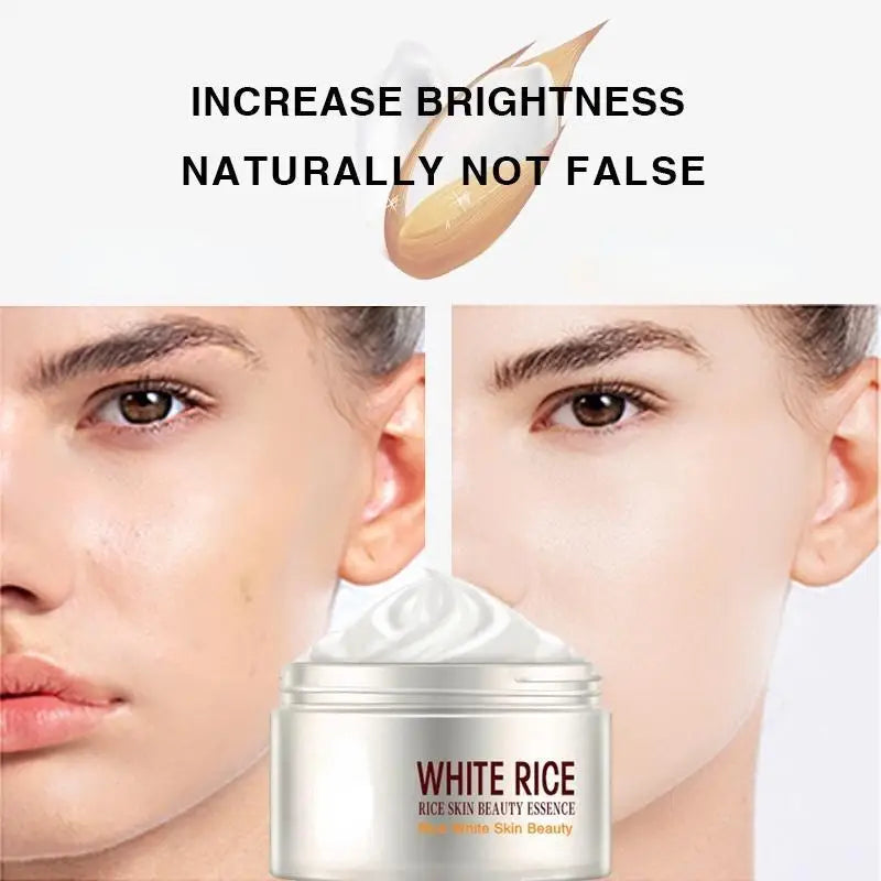 Weißer Reis Aufhellungscreme – Anti-Aging, Faltenreduktion, nährende & feuchtigkeitsspendende Gesichtscreme