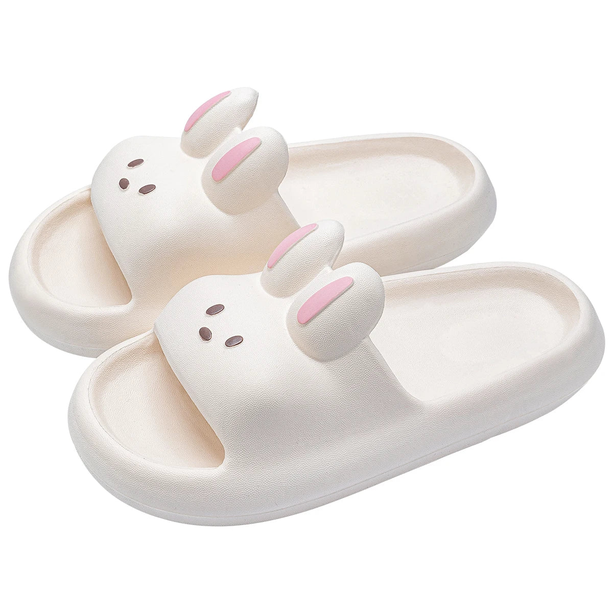 „Pillow Rabbit“-Hausschuhe für Damen und Herren | Haus-Slides & Duschsandalen | Extrem bequem | Dicke, gepolsterte Sohle