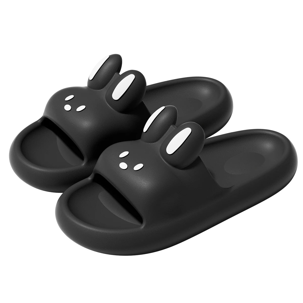 „Pillow Rabbit“-Hausschuhe für Damen und Herren | Haus-Slides & Duschsandalen | Extrem bequem | Dicke, gepolsterte Sohle
