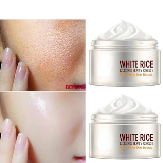 Weißer Reis Aufhellungscreme – Anti-Aging, Faltenreduktion, nährende & feuchtigkeitsspendende Gesichtscreme