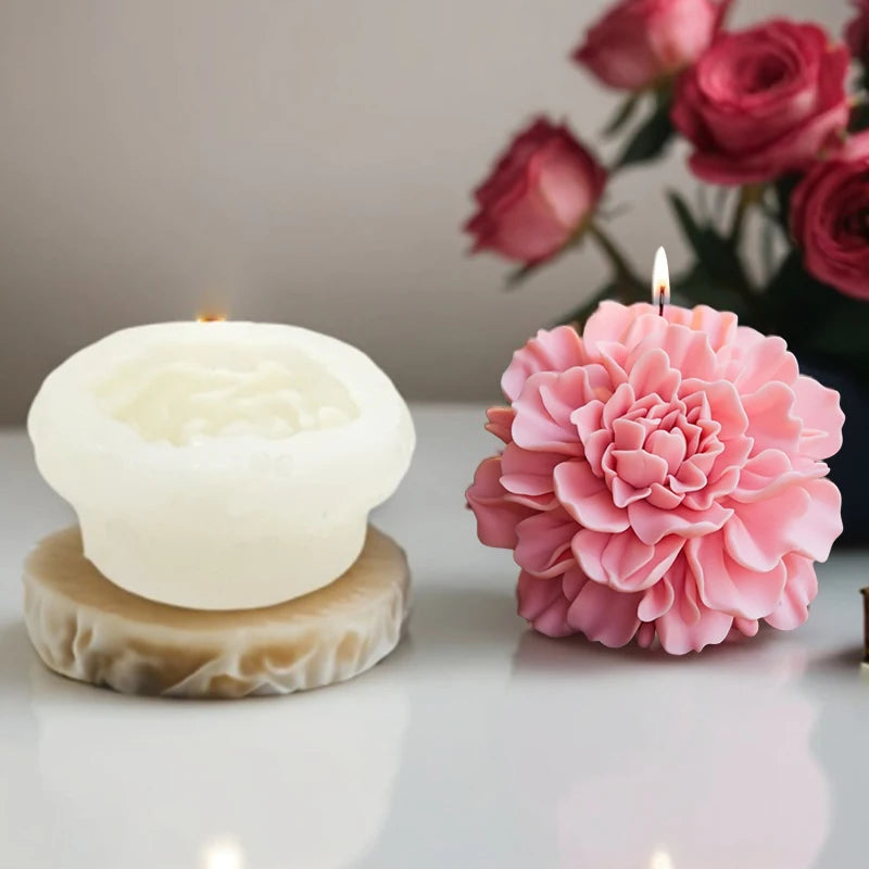 Hibiskusblüten-Form für Kerzen & Seifen – Flacher Boden, klare Struktur, leicht zu entformen & reinigen – DIY für Aromatherapie & Dekoration – Ein Must-have