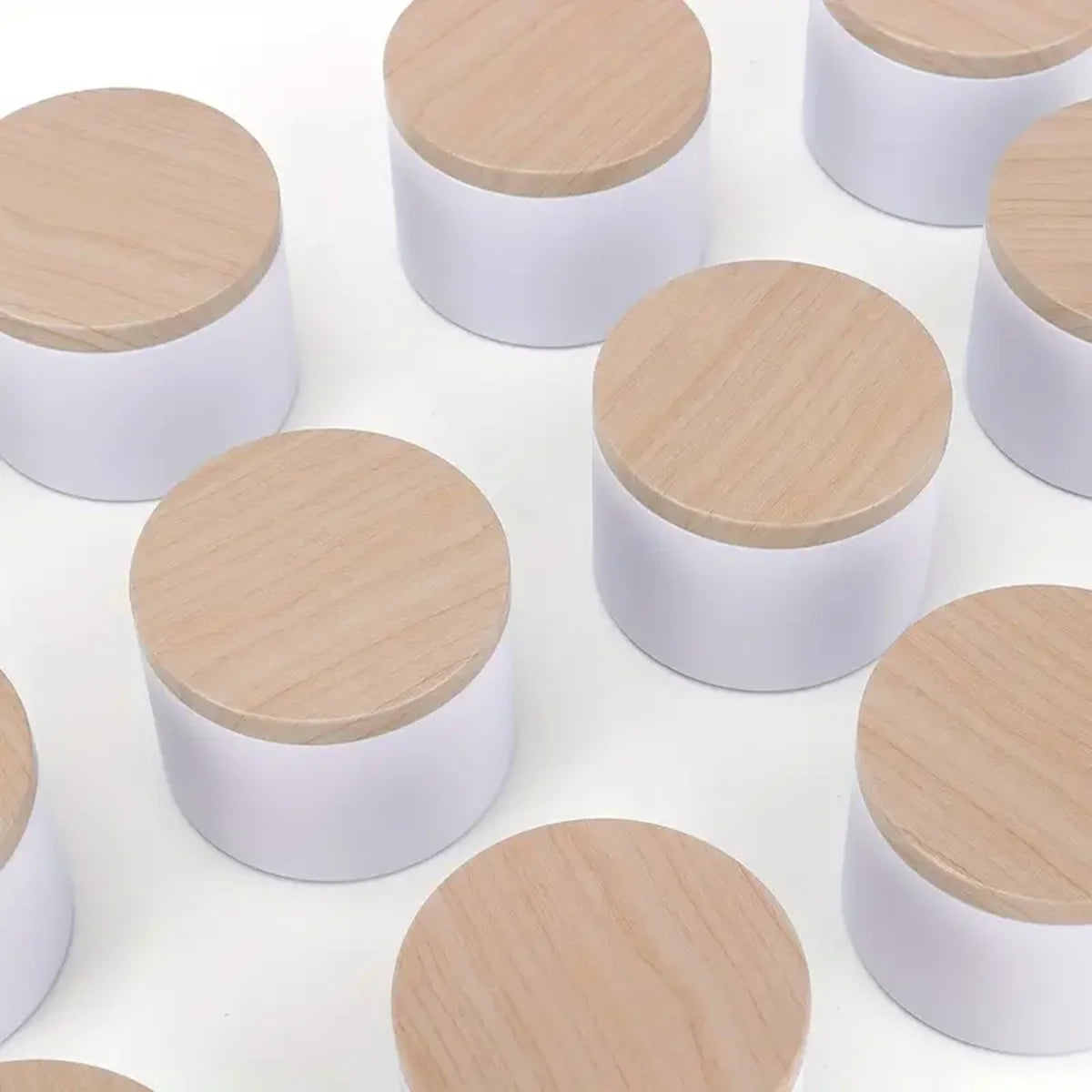 12er-Set 4-oz-Kerzendosen mit Deckeln – Runde Metallbehälter für lose Kerzen; ideal für DIY-Aufbewahrung und Kerzenherstellung