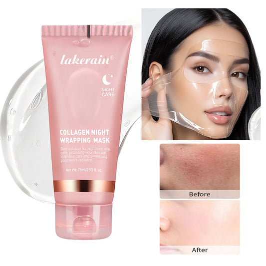 oreanische Deep-Collagen-Maske – Peel-off-Gesichtsmaske mit Anti-Falten- & Lifting-Effekt – Bio-Pflegemaske für die Nacht – Intensivpflege für die Frau