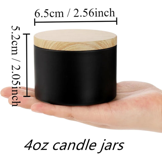 12er-Set 4-oz-Kerzendosen mit Deckeln – Runde Metallbehälter für lose Kerzen; ideal für DIY-Aufbewahrung und Kerzenherstellung