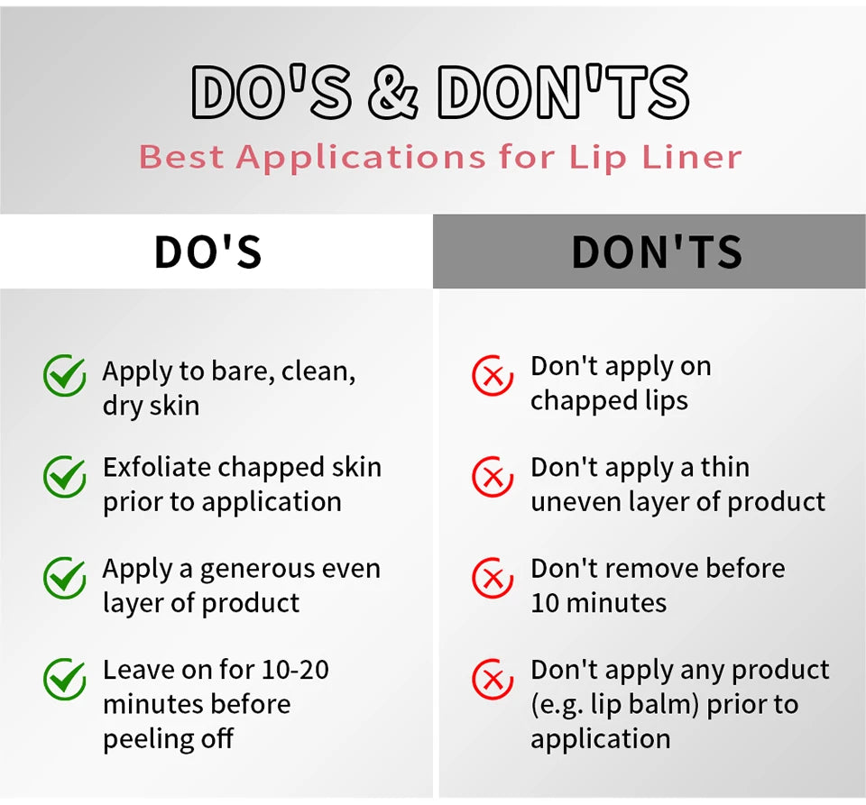 Lipliner-Stift zum Abziehen, Lippenflecken-Tattoo, langanhaltend, matt, wasserfest, wischfest, transparent