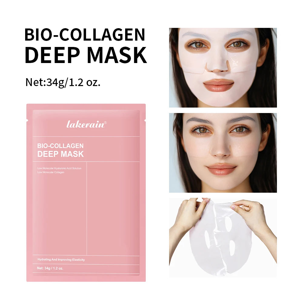 oreanische Deep-Collagen-Maske – Peel-off-Gesichtsmaske mit Anti-Falten- & Lifting-Effekt – Bio-Pflegemaske für die Nacht – Intensivpflege für die Frau