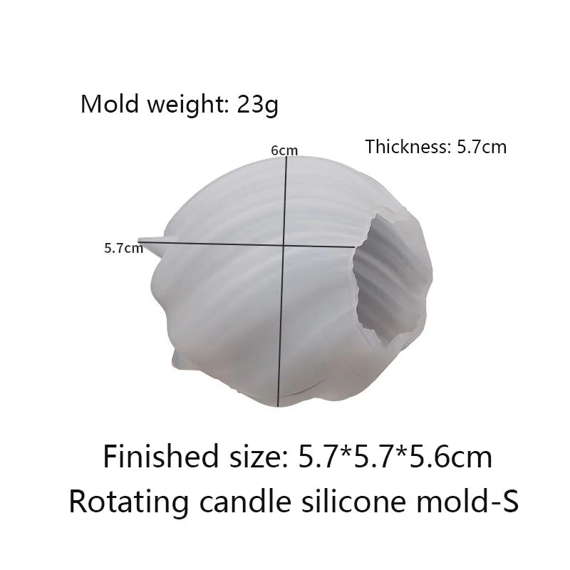 3D-Silikonform für rotierende Säulenkerzen – Geometrische Wellen-Kerzenform – DIY-Form für abstrakte Kunst, Seife, Harz & Gips – Handwerks- und Wohndekor