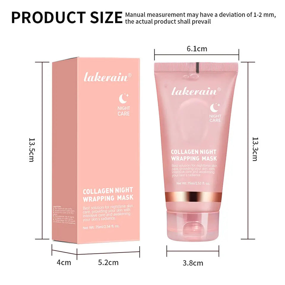 oreanische Deep-Collagen-Maske – Peel-off-Gesichtsmaske mit Anti-Falten- & Lifting-Effekt – Bio-Pflegemaske für die Nacht – Intensivpflege für die Frau