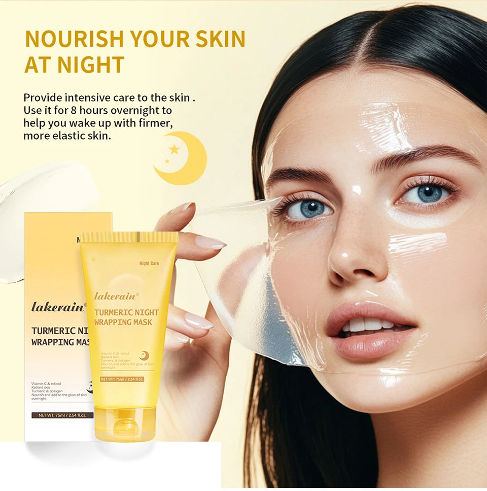 oreanische Deep-Collagen-Maske – Peel-off-Gesichtsmaske mit Anti-Falten- & Lifting-Effekt – Bio-Pflegemaske für die Nacht – Intensivpflege für die Frau