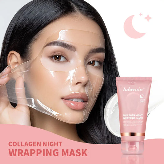 oreanische Deep-Collagen-Maske – Peel-off-Gesichtsmaske mit Anti-Falten- & Lifting-Effekt – Bio-Pflegemaske für die Nacht – Intensivpflege für die Frau