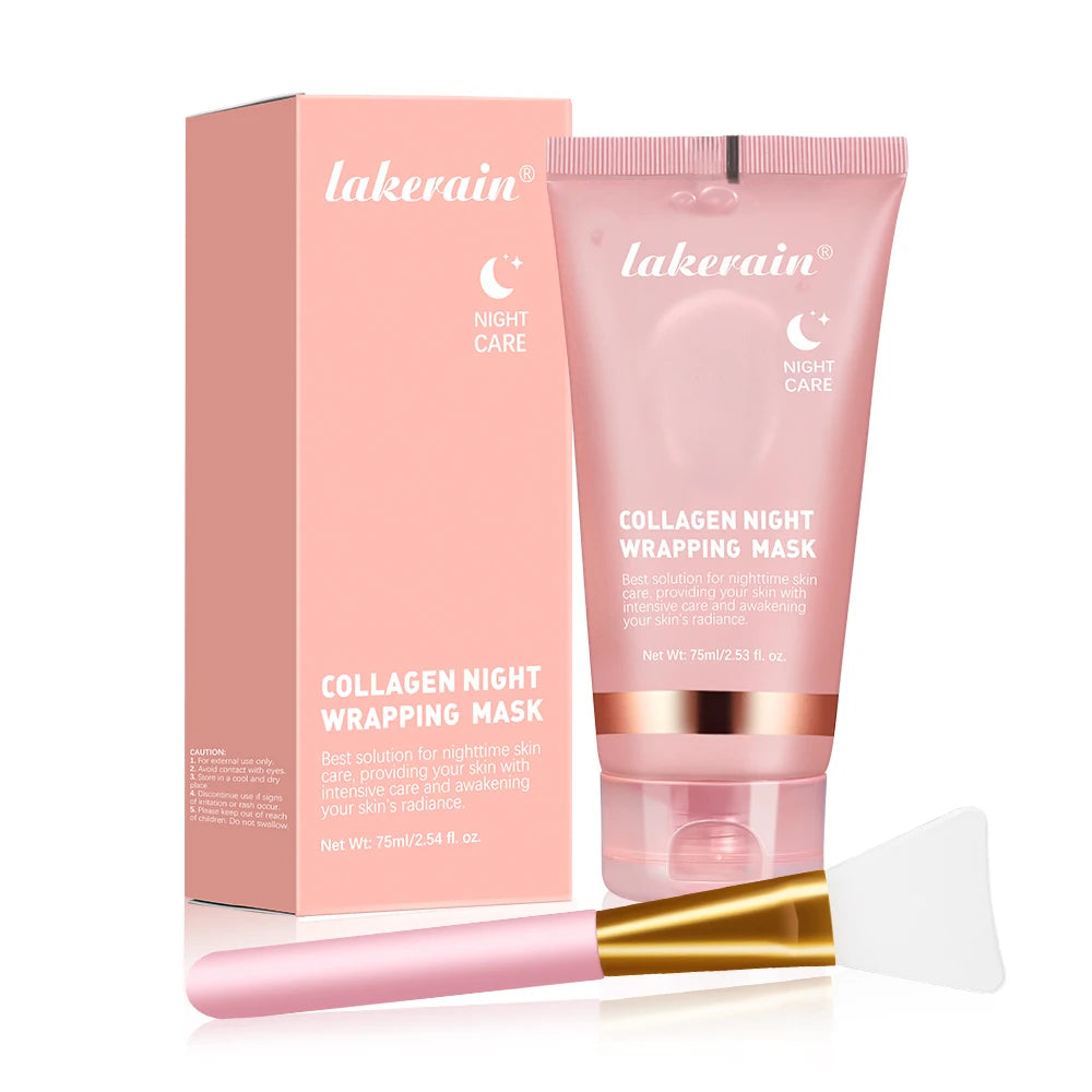 oreanische Deep-Collagen-Maske – Peel-off-Gesichtsmaske mit Anti-Falten- & Lifting-Effekt – Bio-Pflegemaske für die Nacht – Intensivpflege für die Frau