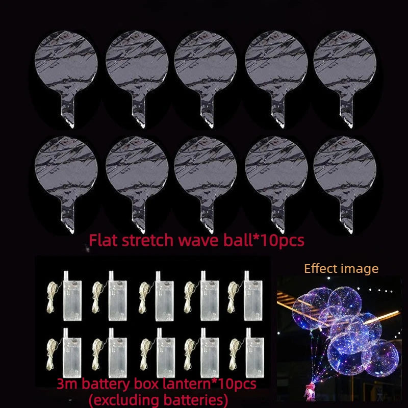 10 Stück LED-Leuchtballons, transparente LED-Ballons, die im Dunkeln leuchten – ideal für Hochzeiten, Geburtstage, Valentinstag, Partys und Festivaldekorationen