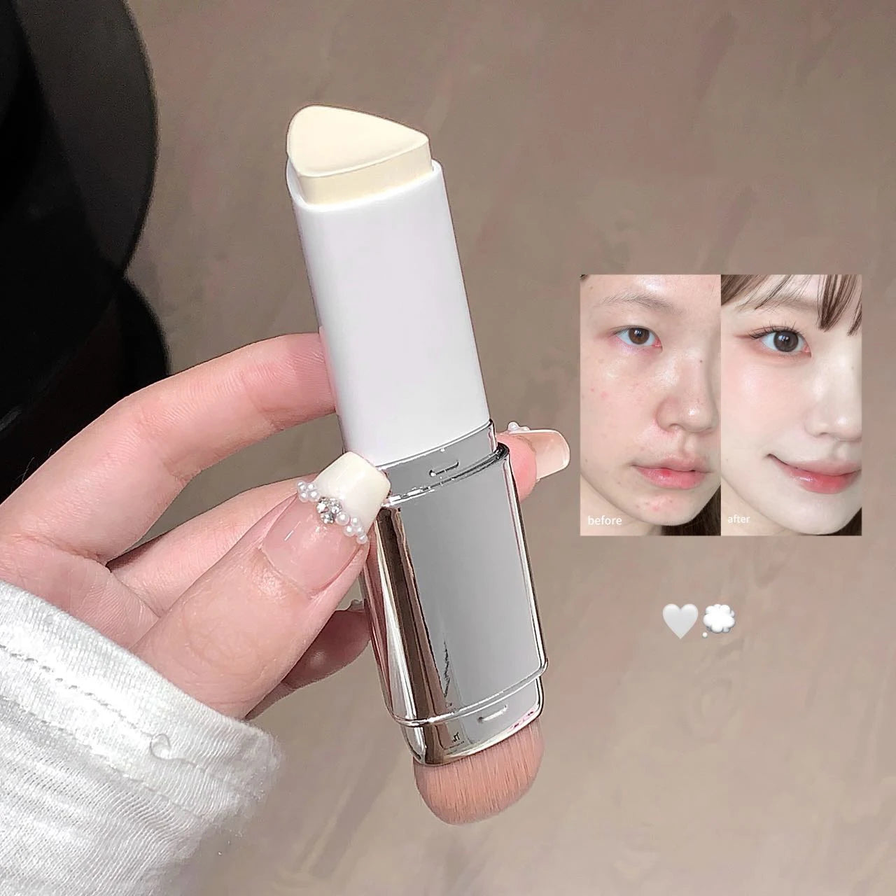 Kakashow „Lazy“ Foundation-Stick – Natürlich, feuchtigkeitsspendend und perfekt anpassungsfähig – Nicht austrocknend – Für alle Hauttöne geeignet
