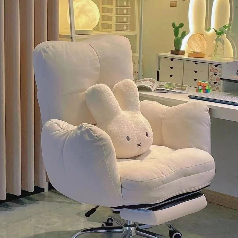 Kawaii Miffy Plüschkissen – Niedliches Cartoon-Kaninchen, hochwertig gefüllt, schlichtes Sofakissen für Wohn- & Schlafzimmer, ideales Geschenk für Mädchen