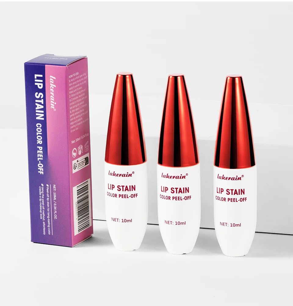 Lip Stain Peel Off 24 Stunden wasserfester Lippenstift, flüssiges Make-up