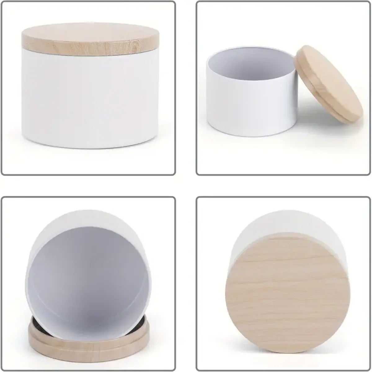 12er-Set 4-oz-Kerzendosen mit Deckeln – Runde Metallbehälter für lose Kerzen; ideal für DIY-Aufbewahrung und Kerzenherstellung