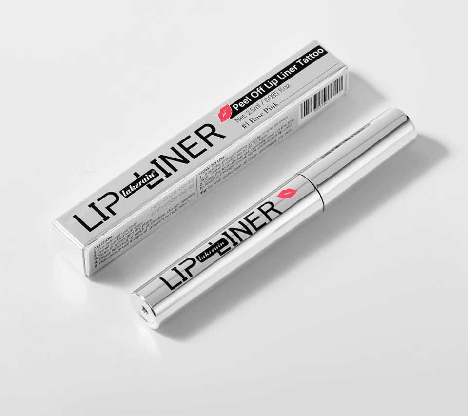 Lipliner-Stift zum Abziehen, Lippenflecken-Tattoo, langanhaltend, matt, wasserfest, wischfest, transparent