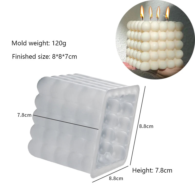 3D-Silikonform für rotierende Säulenkerzen – Geometrische Wellen-Kerzenform – DIY-Form für abstrakte Kunst, Seife, Harz & Gips – Handwerks- und Wohndekor