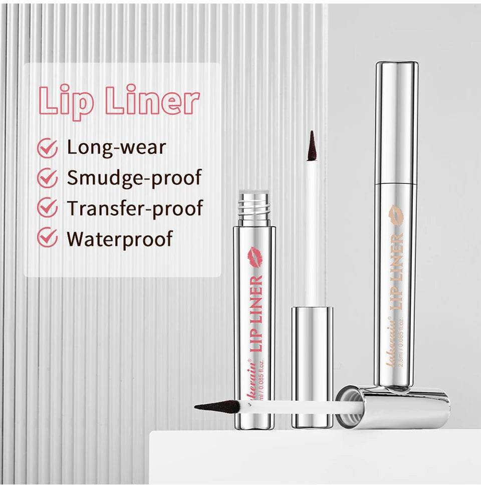 Lipliner-Stift zum Abziehen, Lippenflecken-Tattoo, langanhaltend, matt, wasserfest, wischfest, transparent